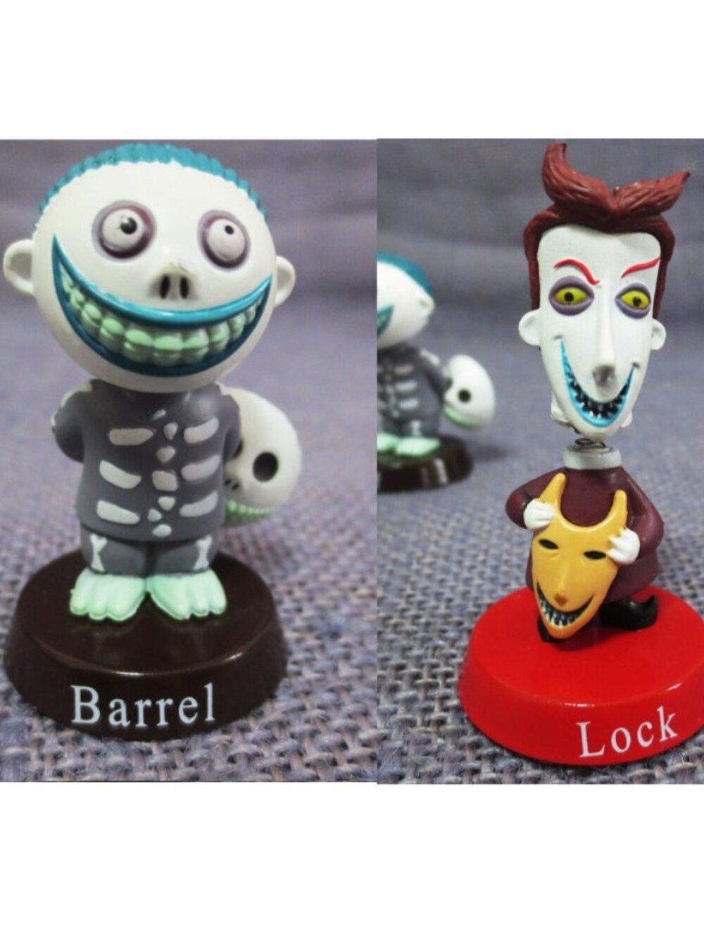 Nightmare Before Christmas Playset 6 Figure Cake Topper Toy Set Collectible - Picture 5 of 5
